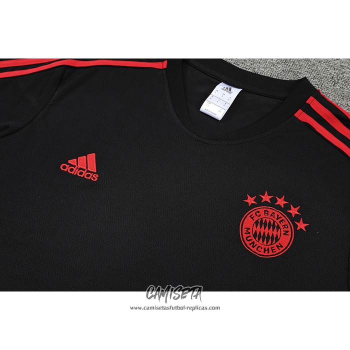 Chandal del Bayern Munich 2022-2023 Manga Corta Negro - Pantalon Corto
